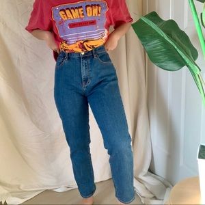 Pacsun dark wash mom jeans